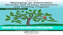 [DOWNLOAD] Managing an Information Security and Privacy Awareness and Training Program, Second