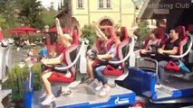 Slow Motion Blue Fire Megacoaster powered by GAZPROM Rollercoaster Theme Park Germany Europa Park