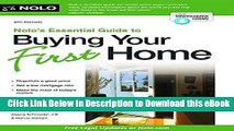 DOWNLOAD Nolo s Essential Guide to Buying Your First Home (Nolo s Essential Guidel to Buying Your
