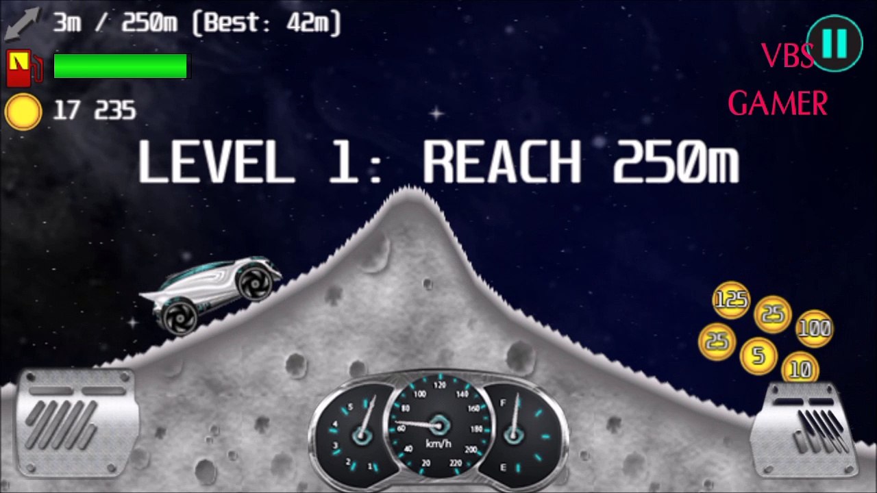 Alian Car Racing On Moon Android Gameplay