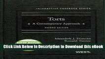 DOWNLOAD Torts: A Contemporary Approach, 2d (Interactive Casebook Series) Online PDF