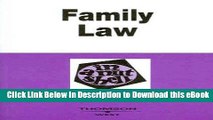 [Read Book] Family Law in a Nutshell, 5th (In a Nutshell (West Publishing)) (Nutshell Series) Mobi