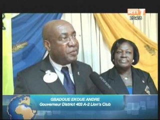 Le gouverneur du district 403 A-2 du Lions Club en mission à Abidjan