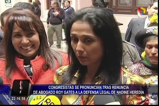 Reacciones tras renuncia de Roy Gates a la defensa de Nadine Heredia