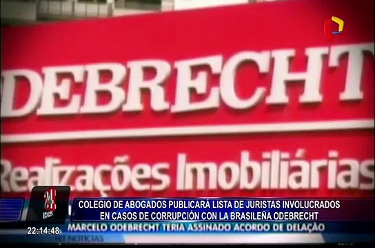 Revelarán nombres de juristas involucrados en caso Odebrecht