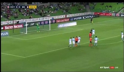 Jamie Maclaren Penalty Goal HD - Melbourne City 0-1 Brisbane Roar 11.02.2017