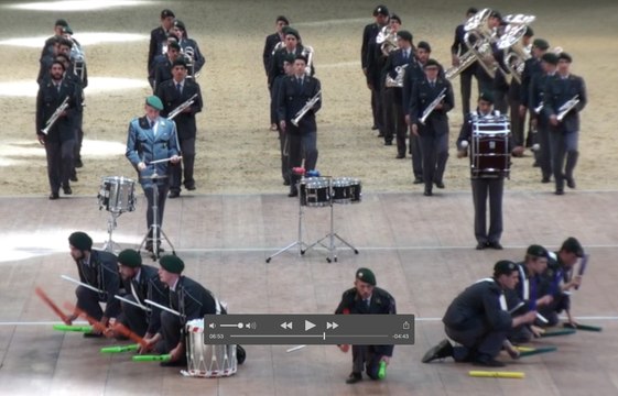 Saumur Festival Musiques militaires 2015 Jeunes Recrues - Suisse