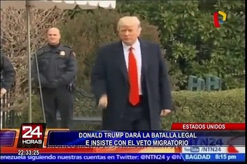 Trump insiste en batalla legal para restaurar el veto migratorio
