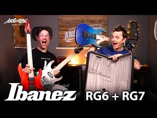 Ibanez RG6PCM & RG7PCM Guitars - Let's Rock These Muthers!!