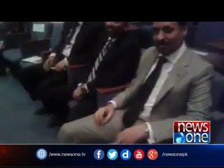 Mustafa Kamal and Farooq Sattar shake hands