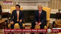 Shinzo Abe rolles eyes at Donald Trump after handshake