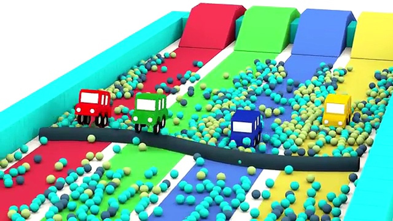 Les 4 voitures en français| Nouvelle vidéo éducative| Apprendre les chiffres en samusant