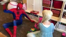 Frozen Elsa and Maleficent Hair Stealing Prank! Spiderman w/Joker Funny Superhero Prank Movie In 4K