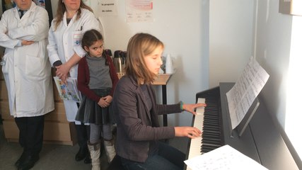 Le piano de l'hôpital Morvan inauguré