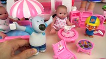 Baby Doll and Rabbit camping car Picnic toys play