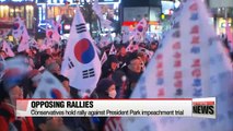 Conservatives hold rally against President Park impeachment trial