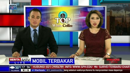 Dua Mobil di Gambir Terbakar Dilempari Bom Molotov