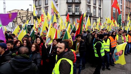 Manifestation kurde à Strasbourg (15.000 à 20.000 personnes)