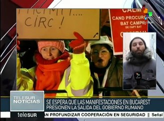Rumania: manifestantes buscan forzar la salida del primer ministro