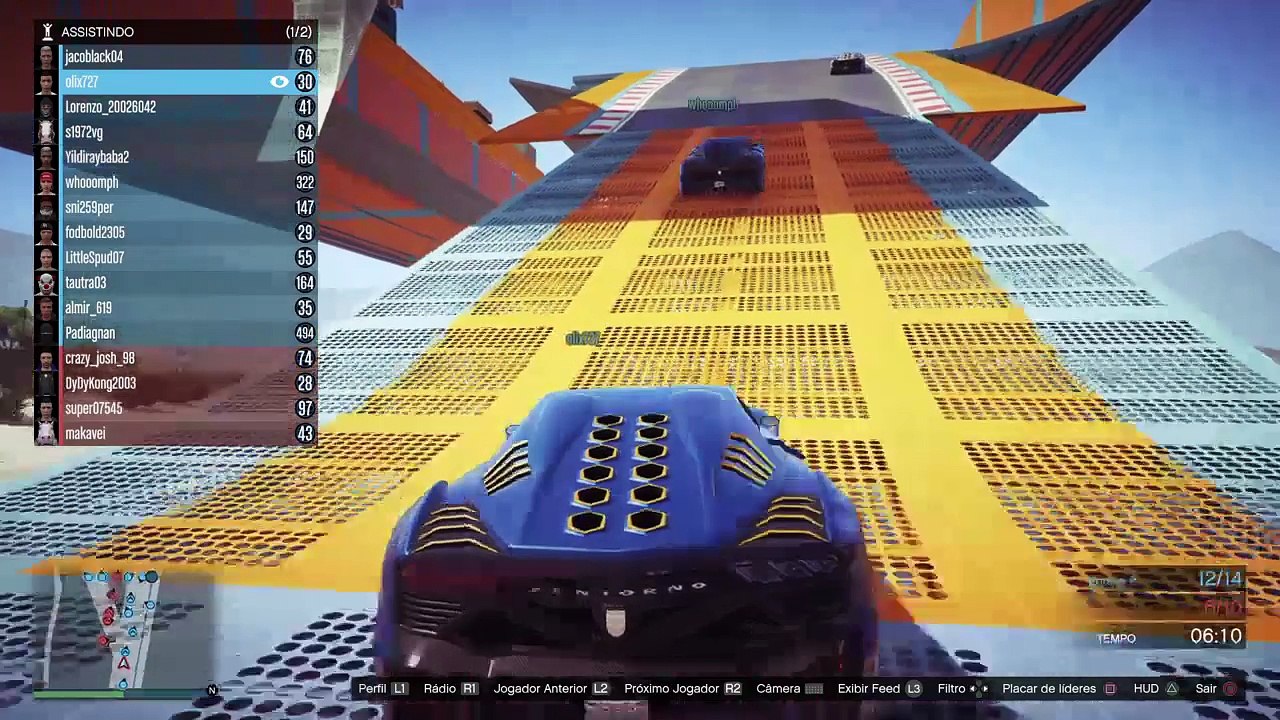 GTA V Online: ZENTORNO vs PARKOUR!