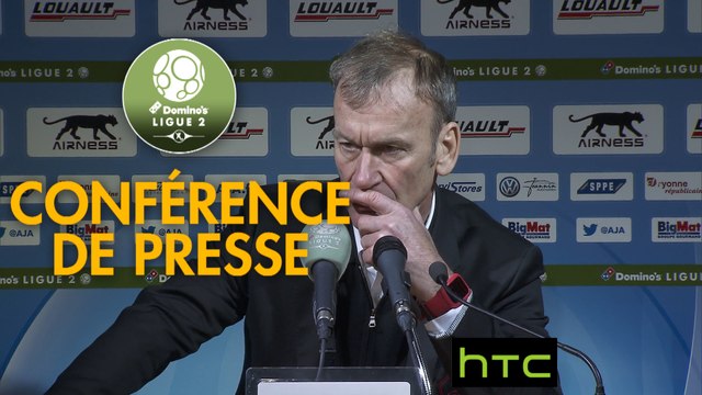 Conférence de presse AJ Auxerre - Stade Brestois 29 (3-1) : Cédric DAURY (AJA) - Jean-Marc FURLAN (BREST) - 2016/2017