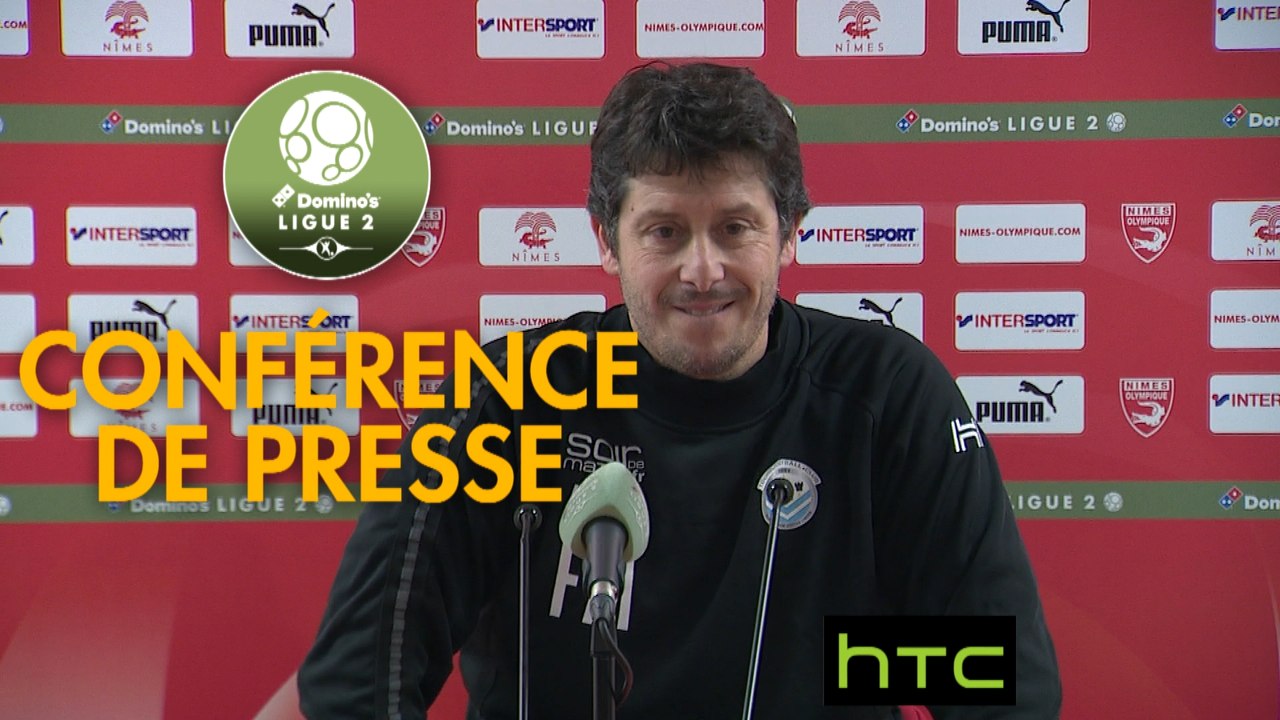 Conférence de presse Nîmes Olympique - Tours FC (1-1) : Bernard BLAQUART (NIMES) - Fabien MERCADAL (TOURS) - 2016/2017