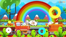 TRAINS FOR KIDS Learn Numbers, Shapes, Colors and More with the Train | The little Train Cartoons