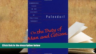Kindle eBooks  Pufendorf: On the Duty of Man and Citizen according to Natural Law (Cambridge Texts