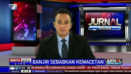 Ruas Jalan Cikarang Barat Macet Lima Kilometer Akibat Banjir