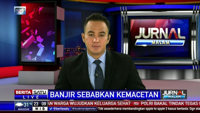 Ruas Jalan Cikarang Barat Macet Lima Kilometer Akibat Banjir