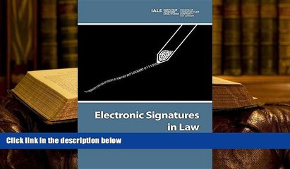 FREE [PDF]  Electronic Signatures in Law  BEST PDF