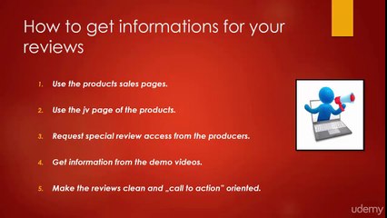 014 How to get information for your reviews