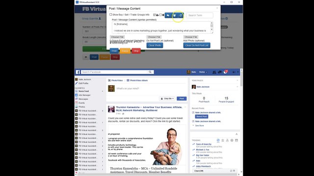 How to Automatically Send Facebook Messages with Software - FB Virtual Assistant Message Wizard