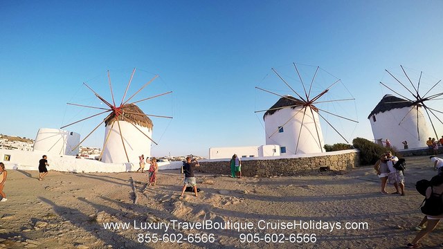 Mykonos Windmills Cruise Holidays | Luxury Travel Boutique 955-602-6566 855-602-6566 GTA Kingsway Etobicoke Toronto On