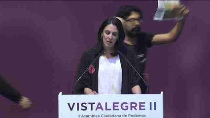 Un espontáneo obliga a interrumpir el debate en la asamblea de Podemos