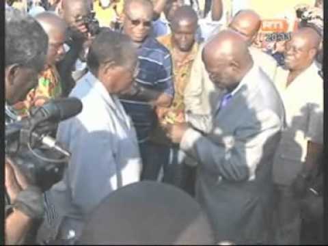 Première pierre du stade Alassane Ouattara de Grand-Bassam