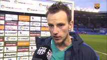 Ivan Rakitic: “Estamos contentos por el resultado y por el juego pero nos duele ver a Aleix Vidal así”