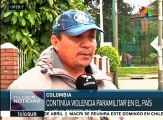 Campesinos de Colombia denuncian falta de garantías para la paz