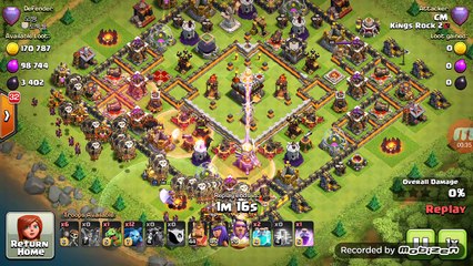 TH11 3 Star Strategy Lavaloon Attack-Clash Of Clans ATTACK STRATEGY%23lava hound - %23coctips %23supercell