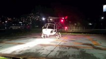 Helicóptero que resgatou PMs em Quartel pousa na Rodoviária de Vitória