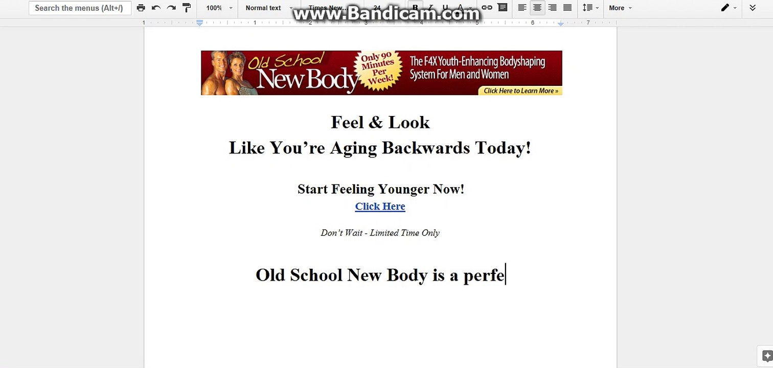 Old School New Body - The Fitness Program that Really Works!