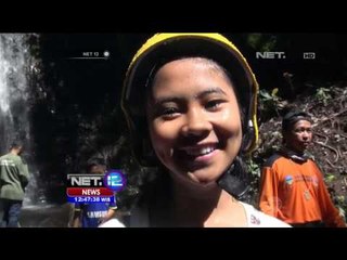 Download Video: Sensasi Rappeling di Air Terjun Ngebul - NET12