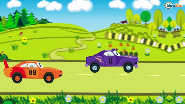 Trucks for kids - Police car - Fire trucks for kids - Cartoons for children