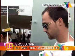 BJ exmarido de Christian se negó a hablar con la prensa