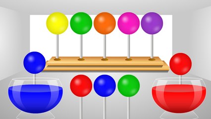 Colors for children Learn Video Toddlers Kids | Baby Lollipop Coloring Machine | Colors Songs