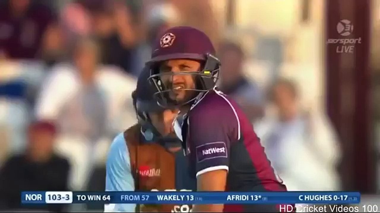 Shahid Afridi Magnificent Innings In County Cricket 2016