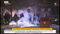 Manifestation et violence à Bobigny après l'agression de Théo