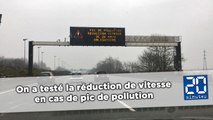 Pollution : On a testé la réduction de vitesse obligatoire