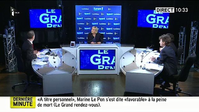 Invitée de matin sur Europe 1, Marine Le Pen rebaptise Fabien Namias en David Pujadas: Vous posez les mêmes questions !