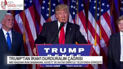 Trump İran'ı durduralım dedi, Arap ülkelerini aradı